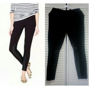 J. Crew Pixie Jodhpur Leather Trim Pants